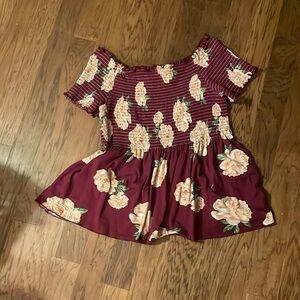 Off the shoulder multicolor size 2X blouse